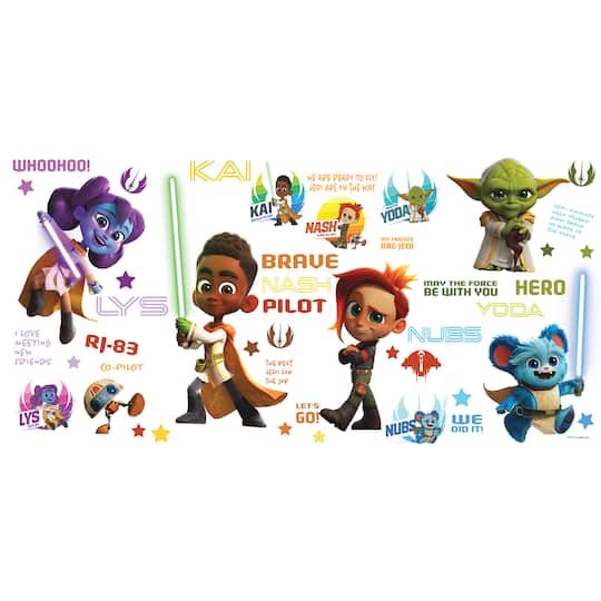 RoomMates Star Wars Young Jedi Adventures Wall Decals